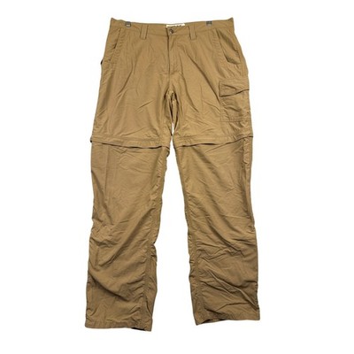Mountain Khakis Zip Off Convertible Cargo Pants Mens 38x34 Tan Hiking Shorts