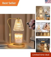 Candle Warmer Lamp with Timer Dimmer Adjustable Height for New Home Bedroom, ...