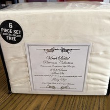 King Size 6-Piece, Cream Sheet Set