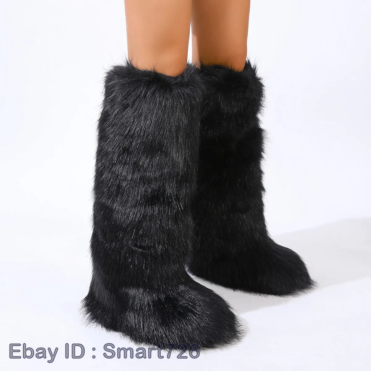All in‎ Motion Kona Men Black Faux Fur Lined Winter Snow Boots Size 11 MOON BOOT Icon plush and leather-like snow boots | NET-A-PORTER main image 4