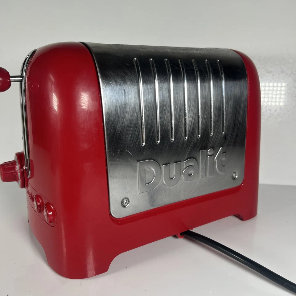 Dualit DPP2A Lite 2-Slice Toaster - Red / Silver - TESTED WORKING - Image 3 of 4