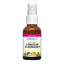 Lomatium Elderberry Throat Spray 1 Oz  by Eclectic Herb