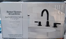 Better Homes  Gardens Clean Modern Collection Bathroom Faucet Matte Black NEW