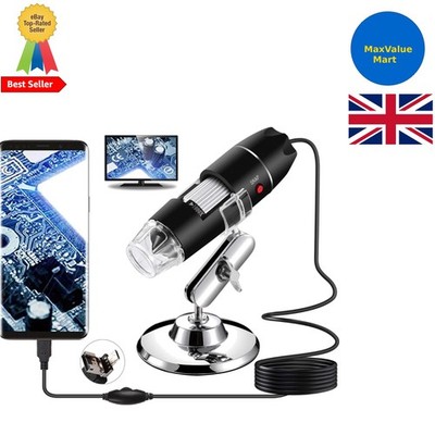 Kompaktes USB-Digitalmikroskop: 40X-1000X & 8 LED-Beleuchtung für klare Bilder