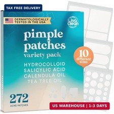 272 CT Large Pimple Patches for Face - Variety Pack Zit Patches w/ Salicylic Aci