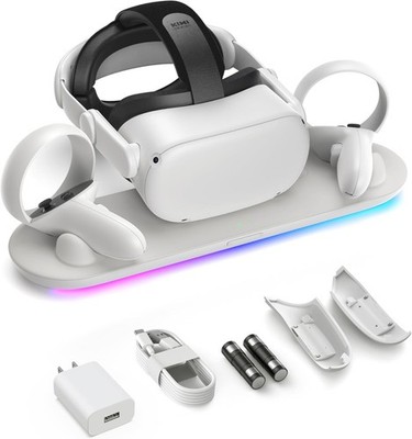 KIWI design Charging Dock for Meta Oculus Quest 2, Meta Officially Co-Branded