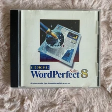 Corel WordPerfect Suite 8 1997 Software Disc
