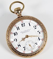 HAMILTON CHAS A LOUGHMAN RR STANDARD 21 JEWEL 18S RAILROAD POCKET WATCH