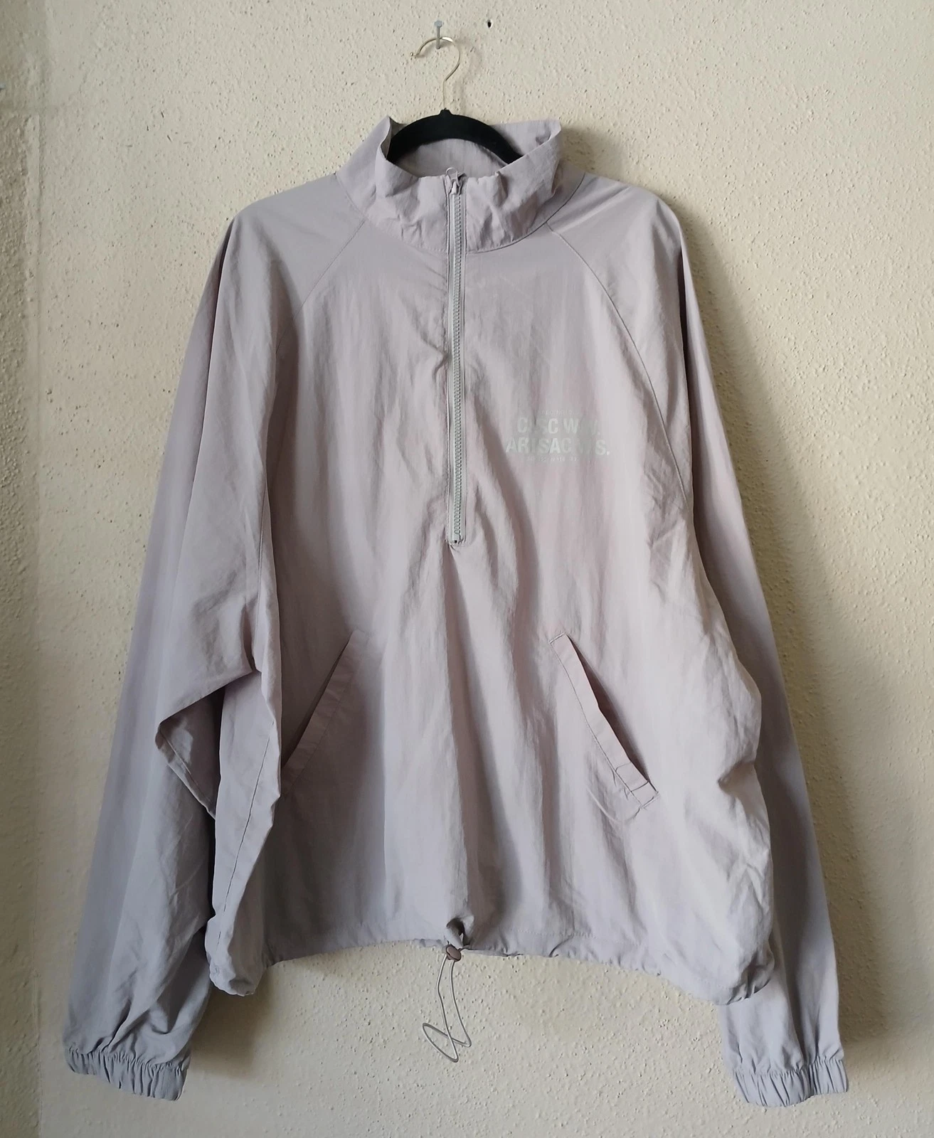 CLSC Jacket Mens Large Gray Half Zip Pullover Windbreaker Drawcord NWT