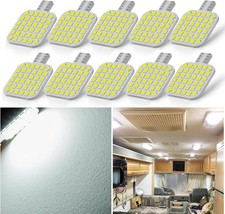 10PCS Interior LED Light Bulbs for RV, Sup Size: Pack of 10Color: Bright White