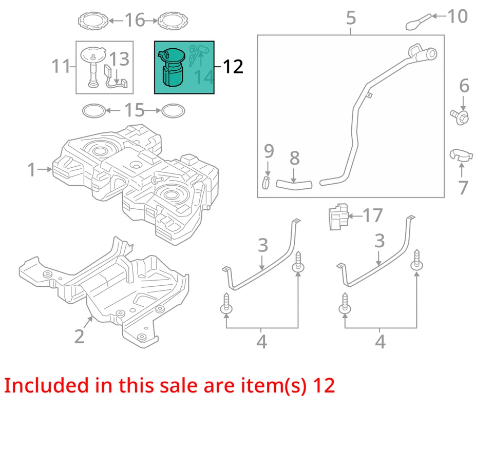 2019 - 2023 FORD EDGE OEM 2.0L TANK MOUNTED FUEL PUMP ASSEMBLY *63K MILES* - Image 3 of 4