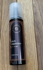 New Bath Body Works RICH ESPRESSO Perfume Mist Spray 6oz NEW Hazelnut Coffee
