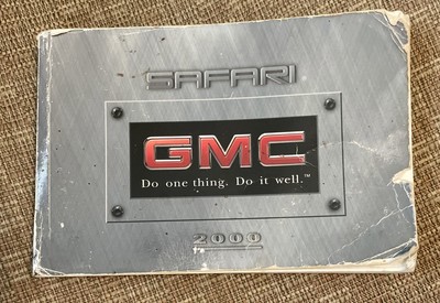 2000 GMC Safari Van Owner's Operator Guide --  Owner Manual