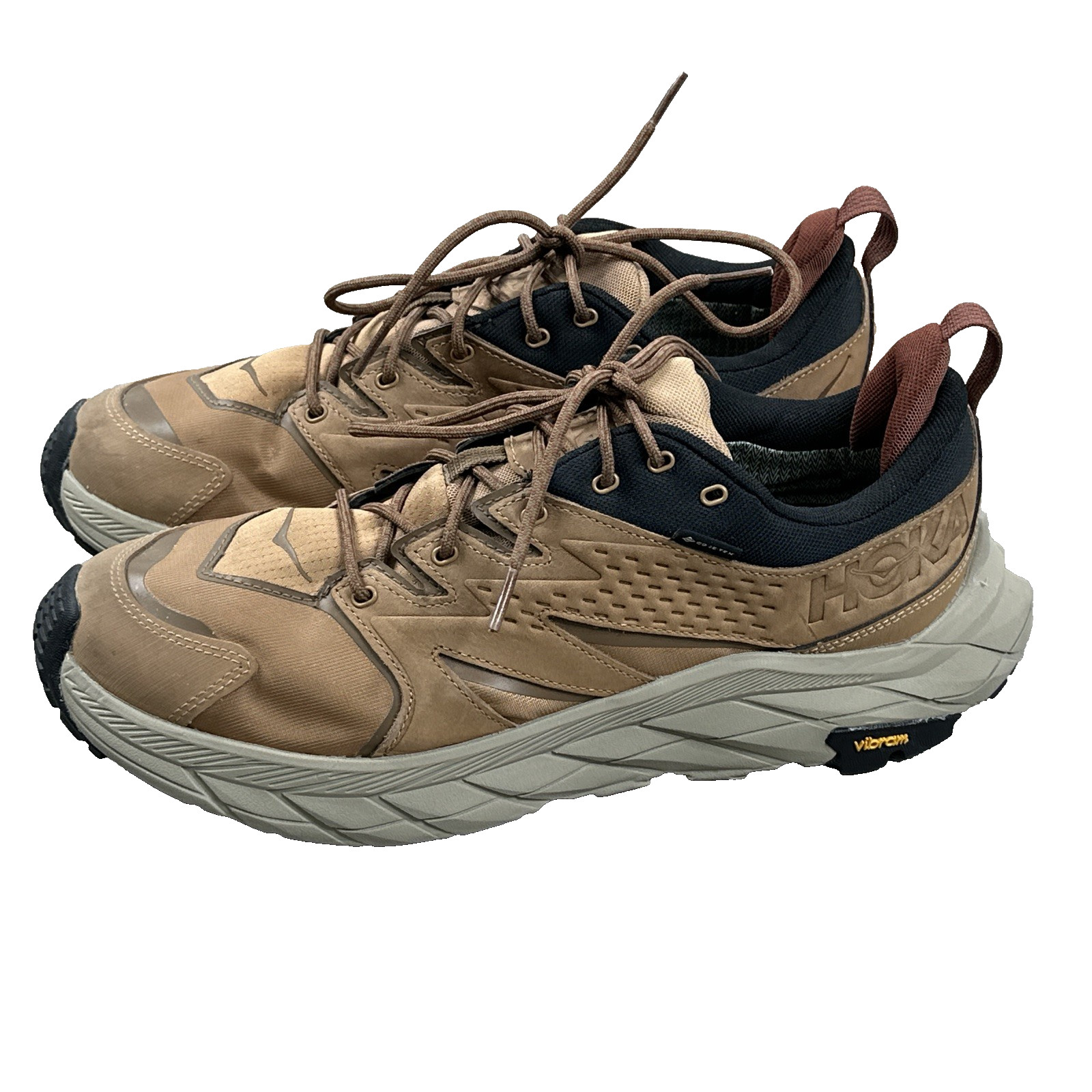 Hoka Anacapa Low GTX Men's Hiking Shoes Size 10.5 Waterproof GoreTex Trail Brown
