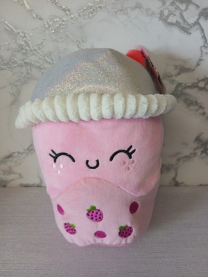 NEU Ploofs Strawberry Boba Buddy rosa 25 cm Kuscheltier Plüschtier Neuheit 