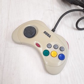 Sega Saturn white Console with 2 controllers, 5 games & 8M memory Japanese