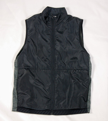 New Balance mens black running vest size medium full zip