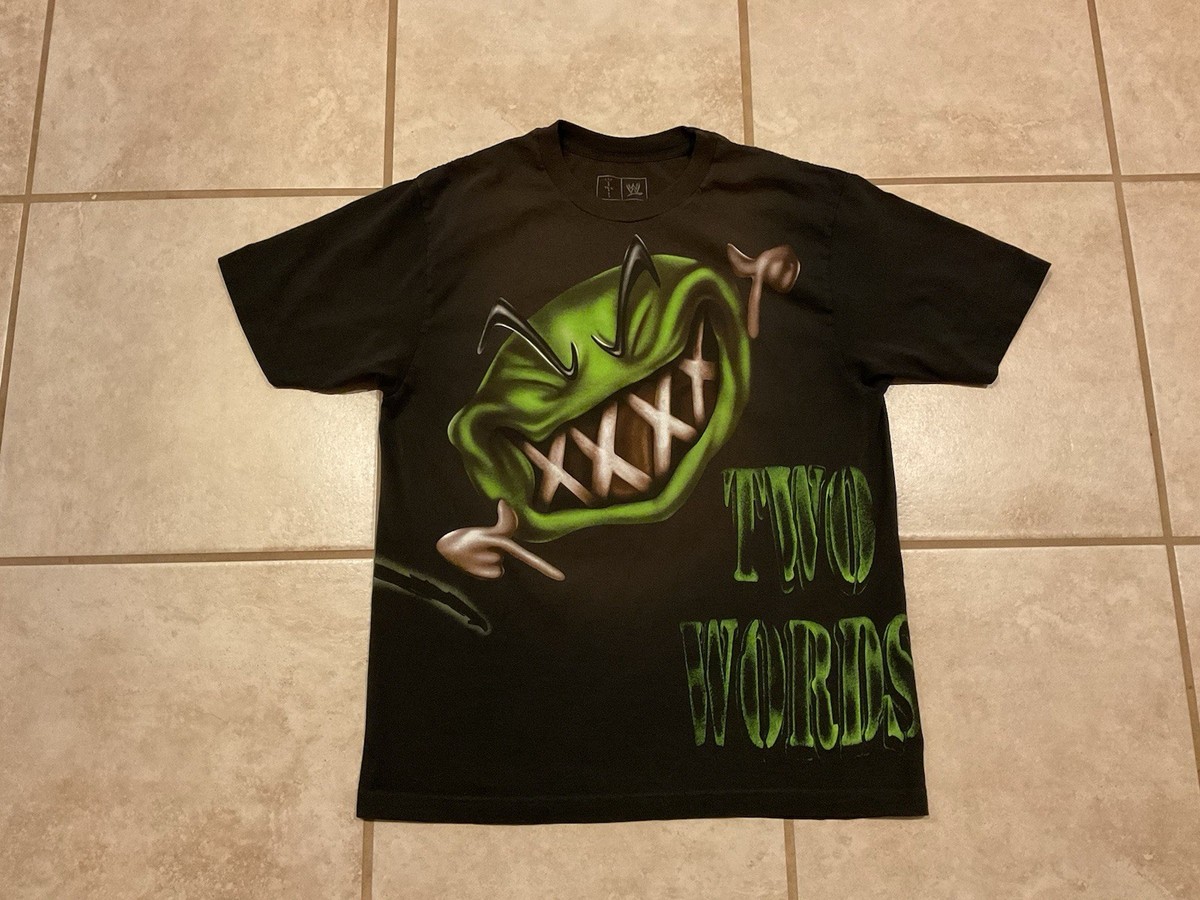 Travis Scott WWE Two Words DX T-Shirt D Generation X Cactus Jack