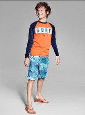 Gapkids Boy's Shark Themed Swim Trunks Size 8 M 