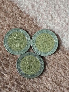 2 Euro Münzen Frankreich 3 Jahrgänge 1999 2000 2001 Lebensbaum Umlaufmünzen
