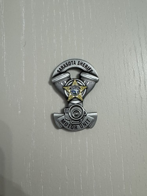 #ad SARASOTA SHERIFF MOTORO UNIT FLORIDA JOHN C COIN Police Challenge Coin RARE $80.00