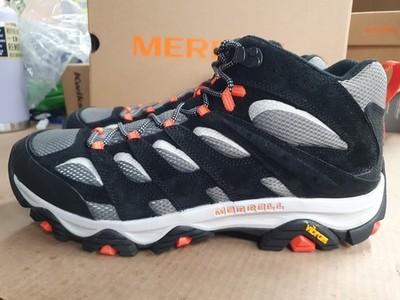 MERRELL MOAB 3 MID BLACK/TANGERINE NOIR JO37037 MEN'S SIZE US 14