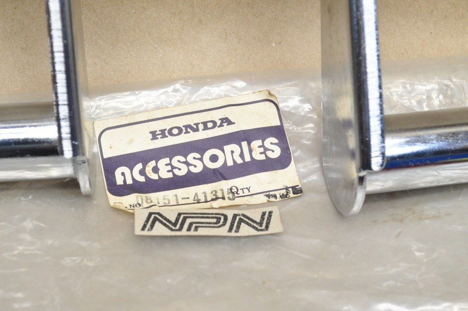 NOS Honda CB400 CM400 Chrome Engine Guard Crash Bar Set 08151-41315 | eBay