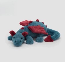 Jellycat Rare Dexter Dragon Plush Medium 50cm Soft Toy Cuddly Gift NEW with Tags