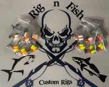 12 Pompano Candy Rigs Mixed Colors Snappers Whitings Spots Croakers Flounders