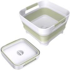 Collapsible Dish Basin, 9L Capacity, Portable Sink for Kitchen, Camping, RV, ...