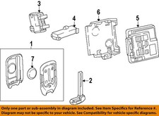 GM OEM 19-20 Blazer Electrical Keyless Entry Components-Transmitter 13529636