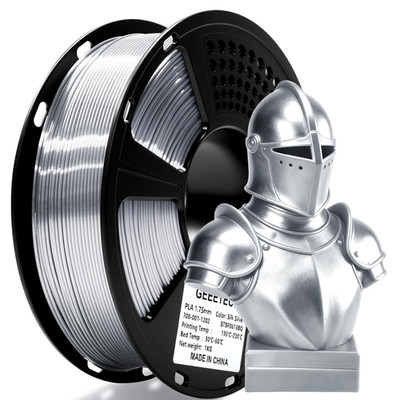 Silk PLA Filament 1.75Mm for 3D Printer, Metal-Like Shiny 3D Filament 1Kg (2.2Lb
