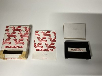 Seltene Dragon 32 Computerspiel Cartridge - Meteoroiden von Dragon Data 1982 ungetestet
