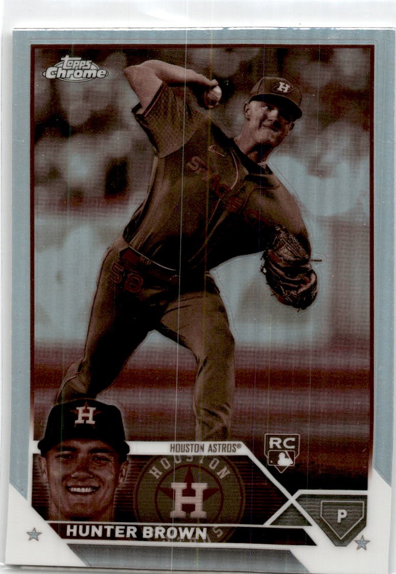 2023 Topps Chrome Hunter Brown #197 Sepia Refractor