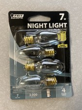 LOT OF 72 PACKS OF 4 Feit Electric 4W 120V C7 Clear Night Light Pack 288 BULBS 