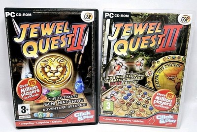 Jewel Quest 2 & 3 Bundle - Gem Matching - PC CD-ROM 