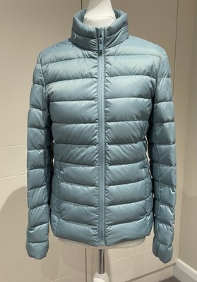 M&S Collection Women's Hooded Stormwear Puffer Jacket Blue UK Size 8