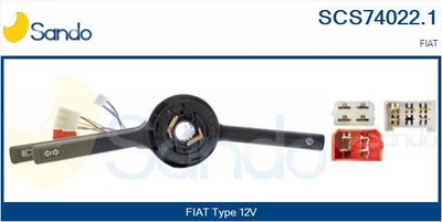 SANDO Leva Devio Für FIAT SCS74022.1 12V Waschanlage/Wischerfunktion