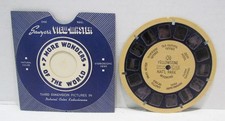 VIEW-MASTER VINTAGE BLUE RING BLUE BACK REEL no. 129 YELLOWSTONE NAT'L PARK WY
