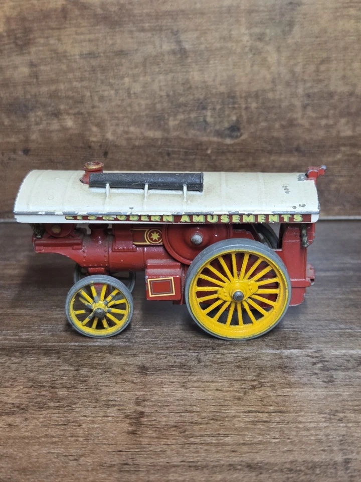 Vagón de vapor Matchbox Lesney Modern Amusements años 60 modelo de metal fundido a presión Foto 3 de 4