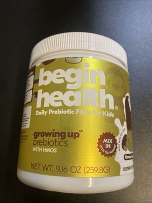 BEGIN HEALTH Growing Up Prebiotics-Banana Fudgesicle New and Sealed 56 servings