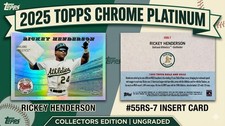 2025 Topps Chrome Platinum Rickey Henderson Rails & Sails Insert #55RS-7 A's
