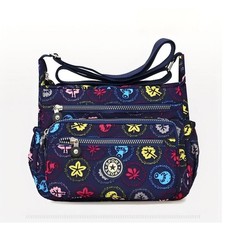 Ladies Large Nylon Shoulder Cross body Bag New UK Women Crossbody Bag With Zip