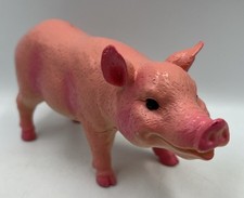 Fast Champ Large Soft Touch Rubber Pig H 10cm L 20cm W 7cm Vgc