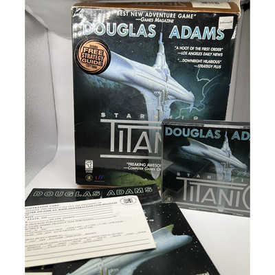 Starship Titanic Game - Douglas Adams Big Box MAC RARE Obscure W/Strategy Guide