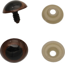150Pcs 10-30mm Brown Large Plastic Safety Eyes Craft Safety Eyes DIY Eyes wit...