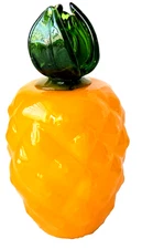 Murano Style Vintage Blown Glass Pineapple 5.25"