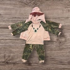 Outdoor Kids Sz 3T Matching Hunting Full Zip Hoodie, Pants  LSS. EUC.