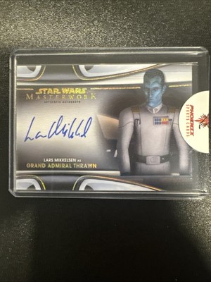 2021 Star Wars Masterwork Grand Admiral Thrawn Auto /25 Canvas Lars Mikkelsen NM
