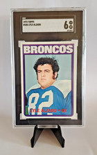 Lyle Alzado 1972 Topps Football - #106 Rookie Card - Graded SGC 6 - Broncos. rookie card picture